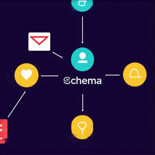 Diagram showing schema markup, geotagging, and community engagement strategies for Newark local SEO.