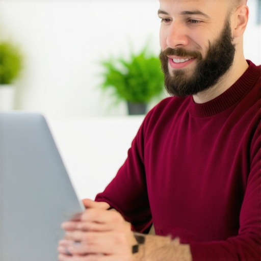 Business owner optimizing Google My Business profile in Newark NJ