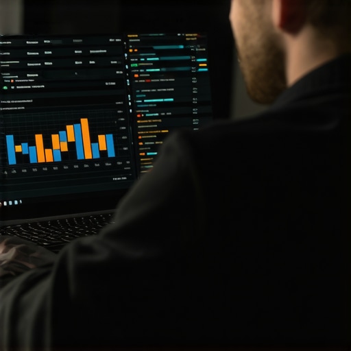 Business owner examining local SEO performance in Newark