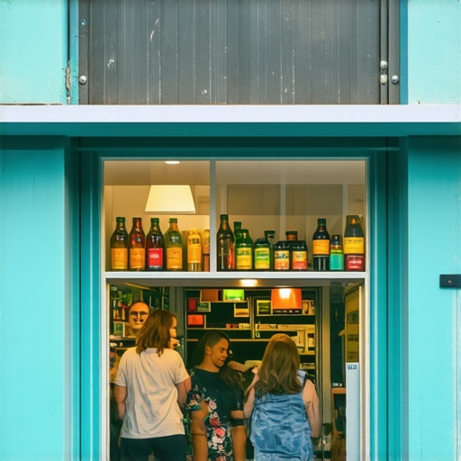 A busy Newark shop with optimized Google My Business profile images and customer engagement.