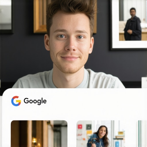 Business owner adding photos and categorizing services on Google My Business in Newark