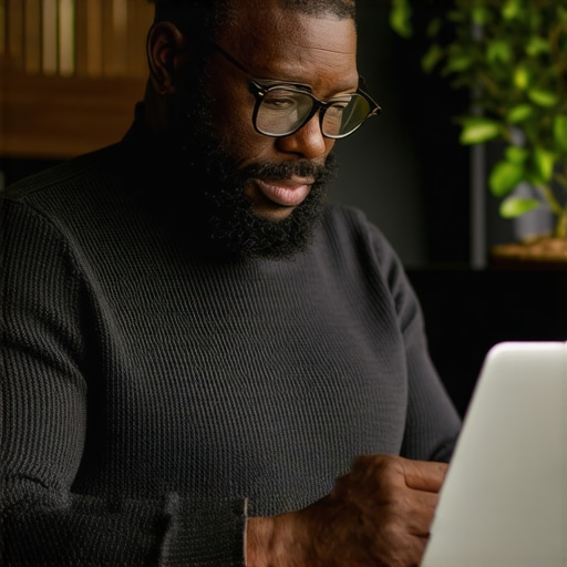 Business owner working on Google My Business profile for Newark shop