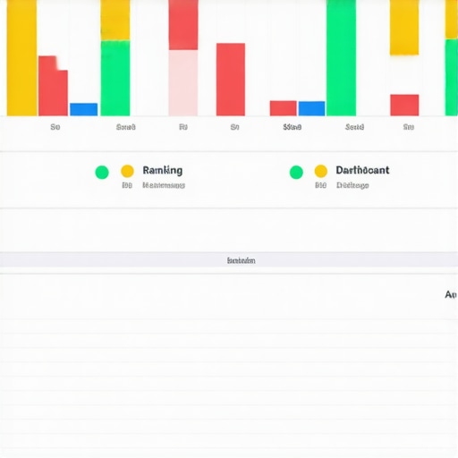 Analytics dashboard displaying local SEO performance metrics