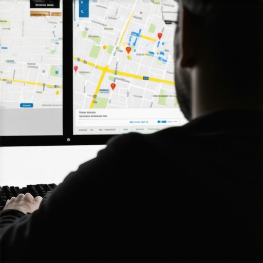 Person reviewing Newark local SEO performance using digital tools.